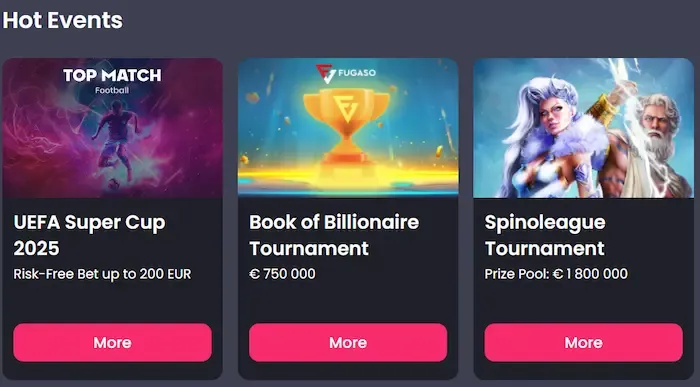 Het promotieoverzicht van TipTop; bijdrage per categorie staat per actie in de voorwaarden.